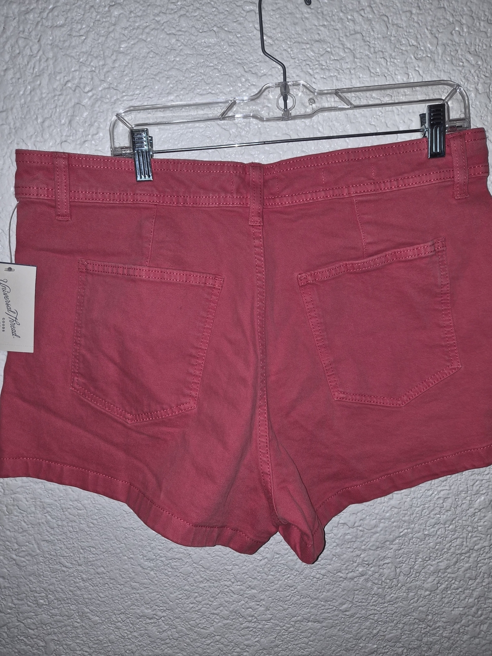 Target Women's Raspberry Red Jean Shorts - Picture 3 of 5